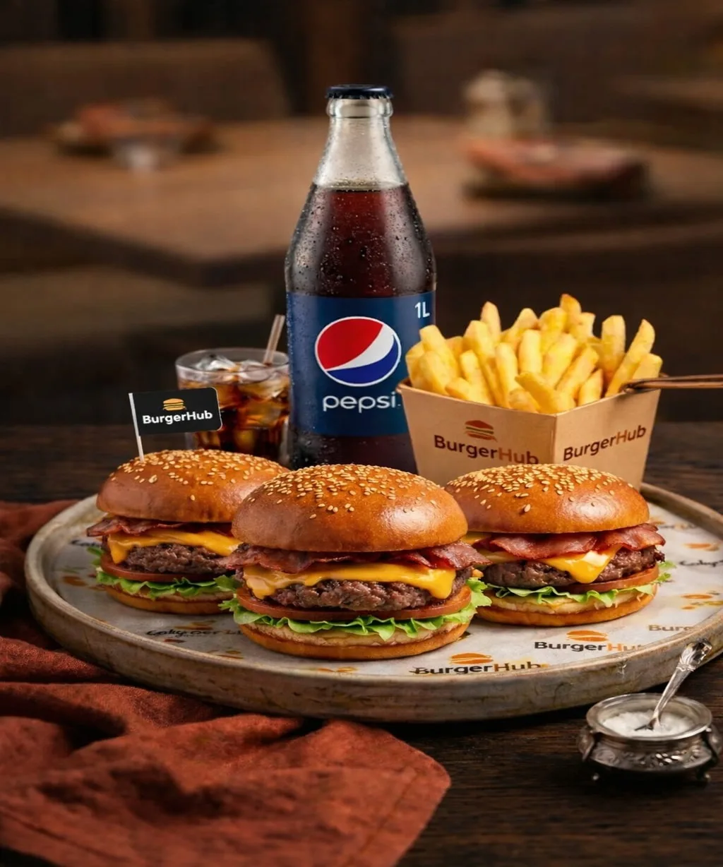 3'li Maç Burger Menü